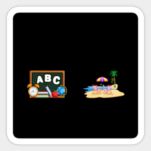 Teach Then Beach Teach Then Beach Teacher Sticker